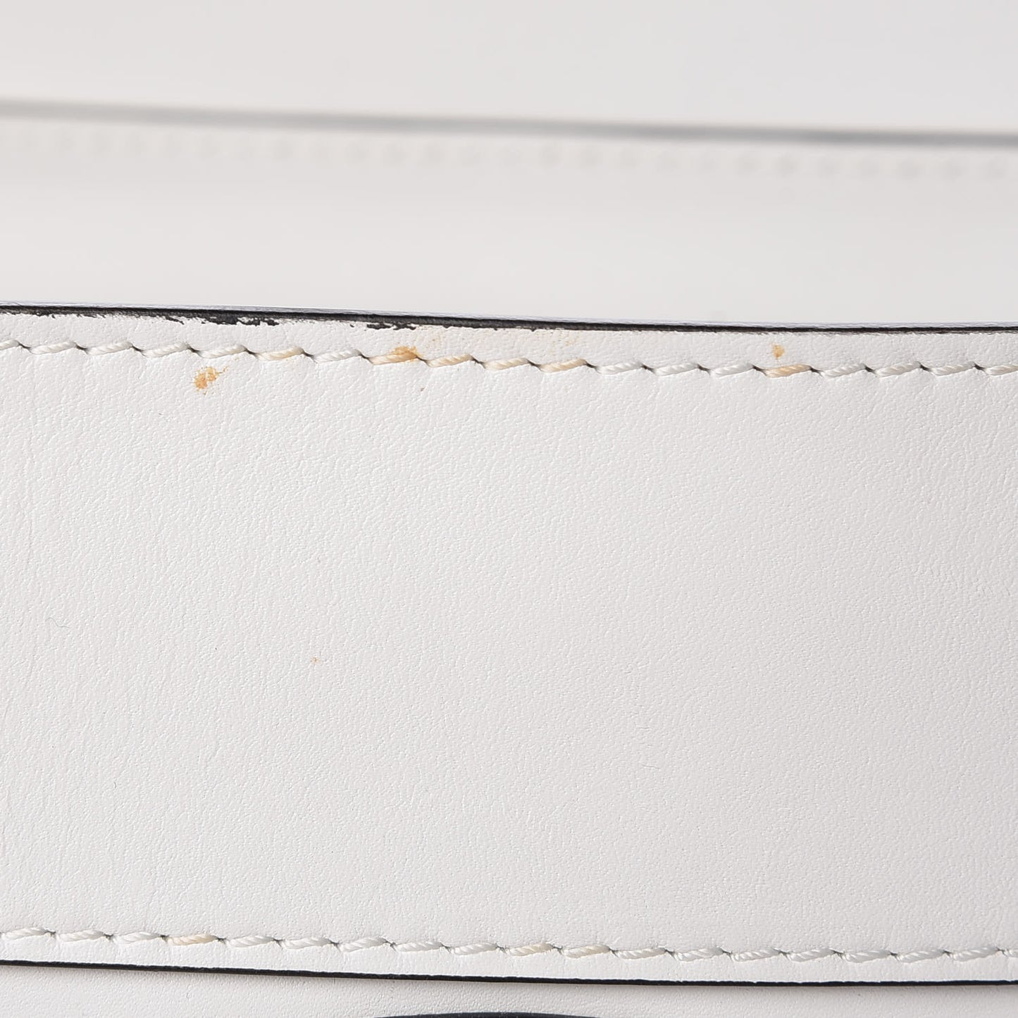Satin Calfskin Mini Bi-Color Luggage White Black