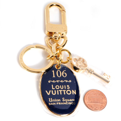Louis Vuitton Enamel Union Square San Fransisco Maizeon Key Holder Navy 2 of 5