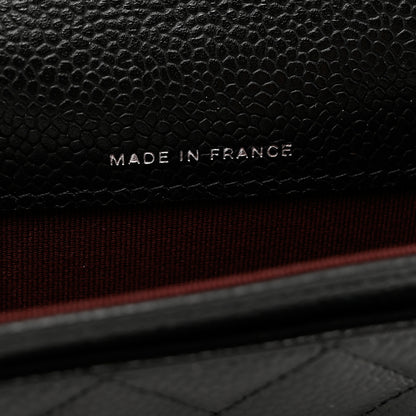 Chanel Caviar Quilted Flap Card Holder Wallet Black 6 of 9