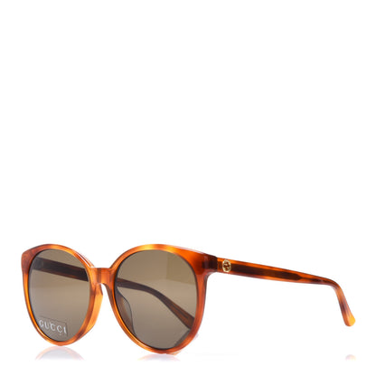 Gucci Acetate Round GG3833/FS Sunglasses Brown Mustard 1 of 7