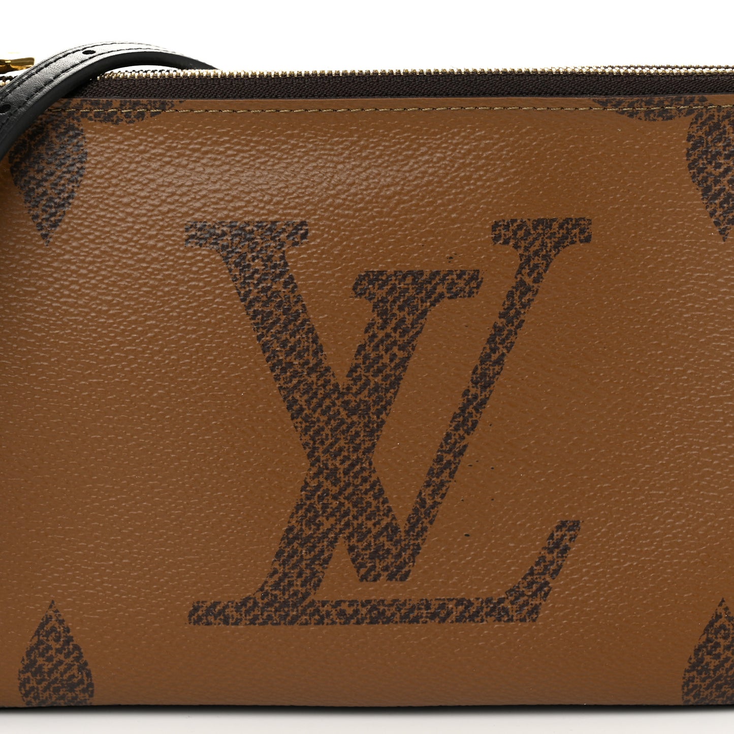 Reverse Monogram Giant Double Zip Pochette