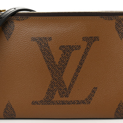 Louis Vuitton Reverse Monogram Giant Double Zip Pochette 7 of 11