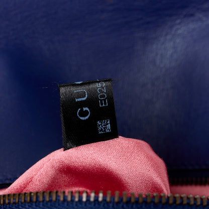Gucci Velvet Matelasse Small GG Marmont Shoulder Bag Cobalt Blue 8 of 11