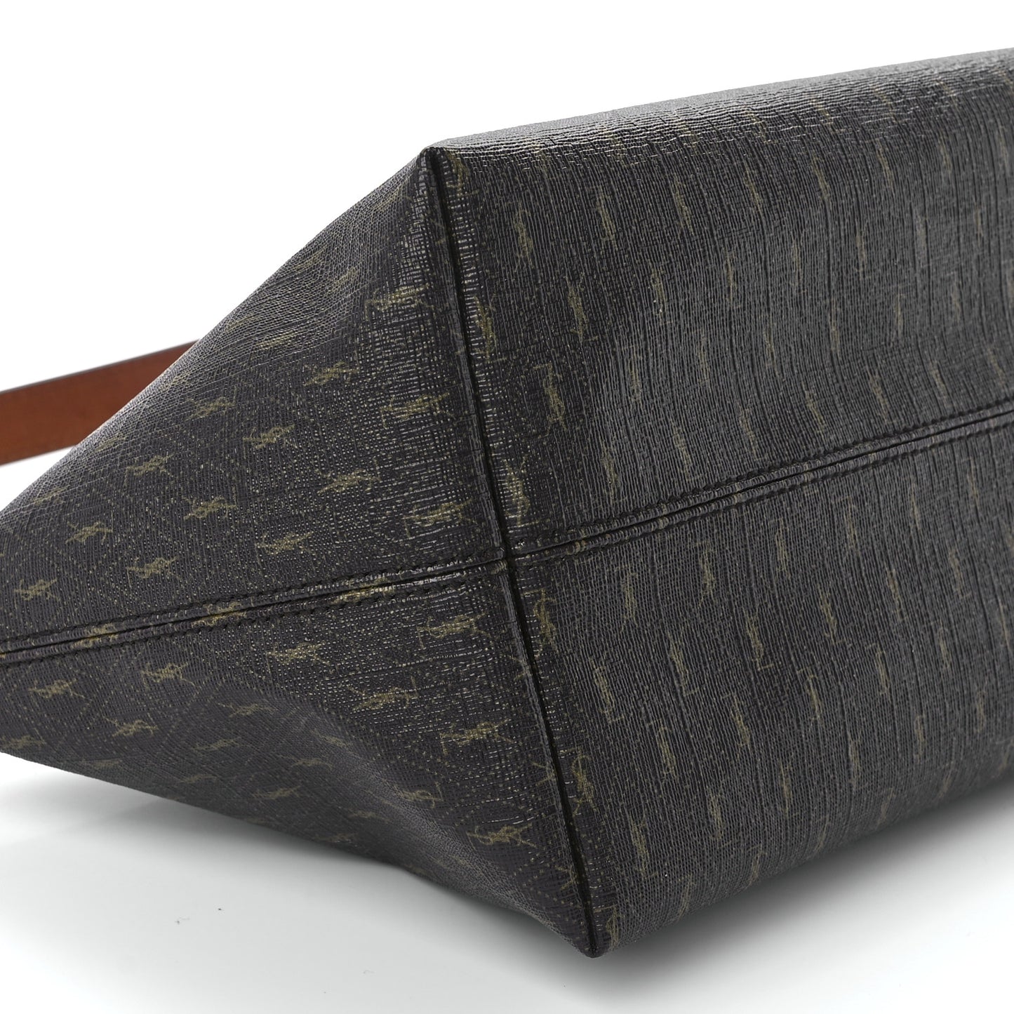 Canvas Smooth Calfskin Le Monogramme Crossbody Bag Chestnut