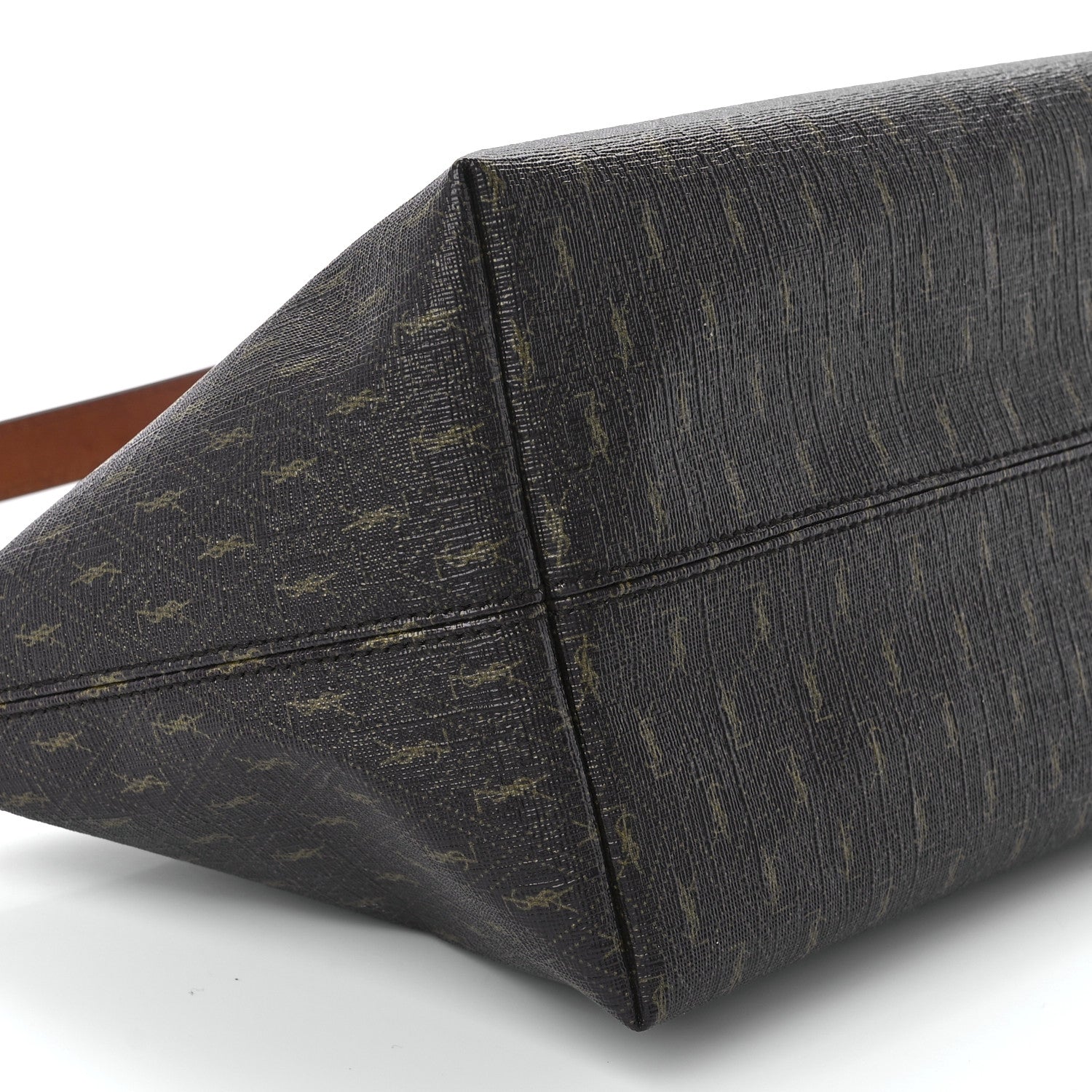 Saint Laurent Canvas Smooth Calfskin Le Monogramme Crossbody Bag Chestnut 11 of 12