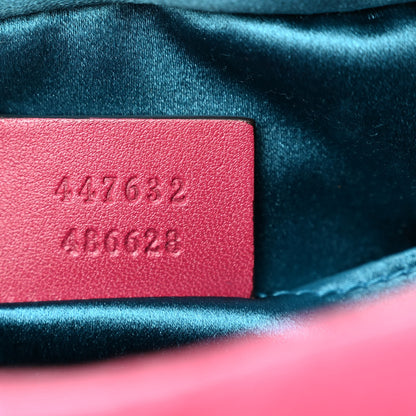 Gucci Velvet Matelasse Small GG Marmont Chain Shoulder Bag Light Raspberry Rose 7 of 10