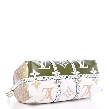 Louis Vuitton Monogram Giant Keepall Bandouliere 50 Kaki Beige 5 of 12
