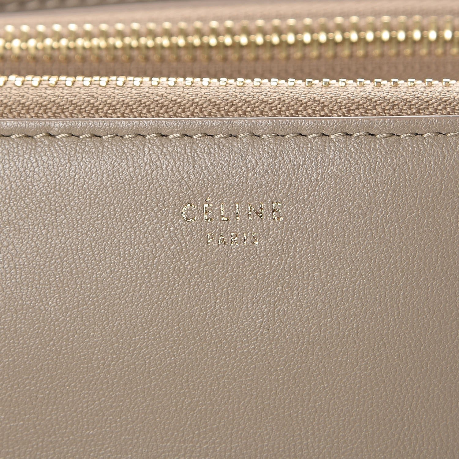 Celine Lambskin Small Trio Crossbody Bag Beige 9 of 10