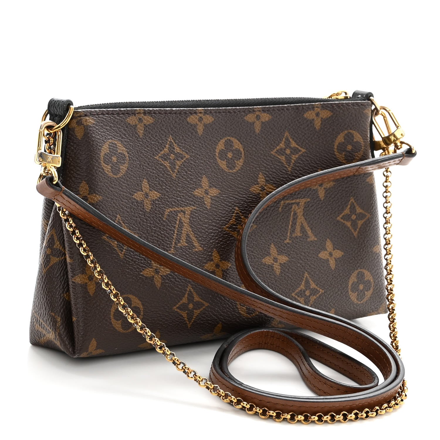 Louis Vuitton Monogram Pallas Clutch Black 3 of 15