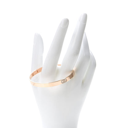 Hermes 18K Rose Gold Diamond PM H D'Ancre Bracelet SH 2 of 6