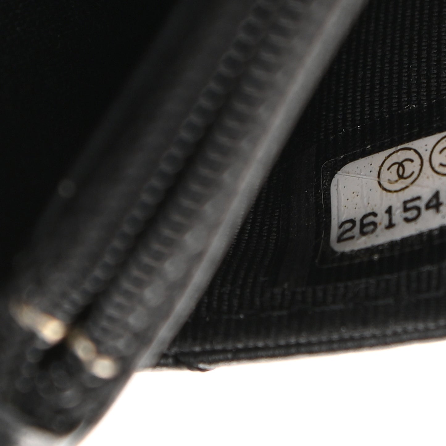 Aged Calfskin Chevron Quilted Reissue Wallet On Chain WOC So Black
