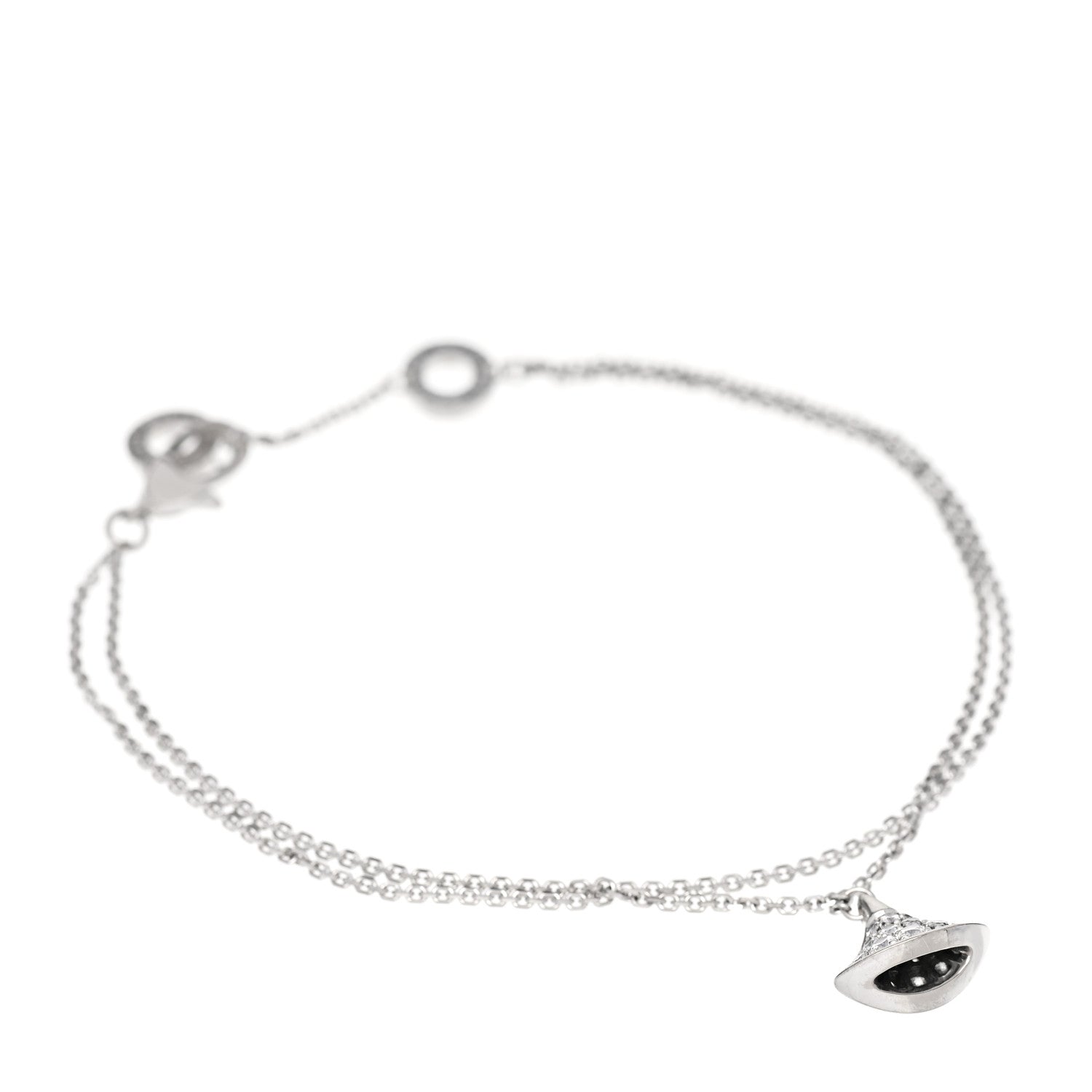 Bulgari 18K White Gold Diamond Divas' Dream Bracelet SM 1 of 7