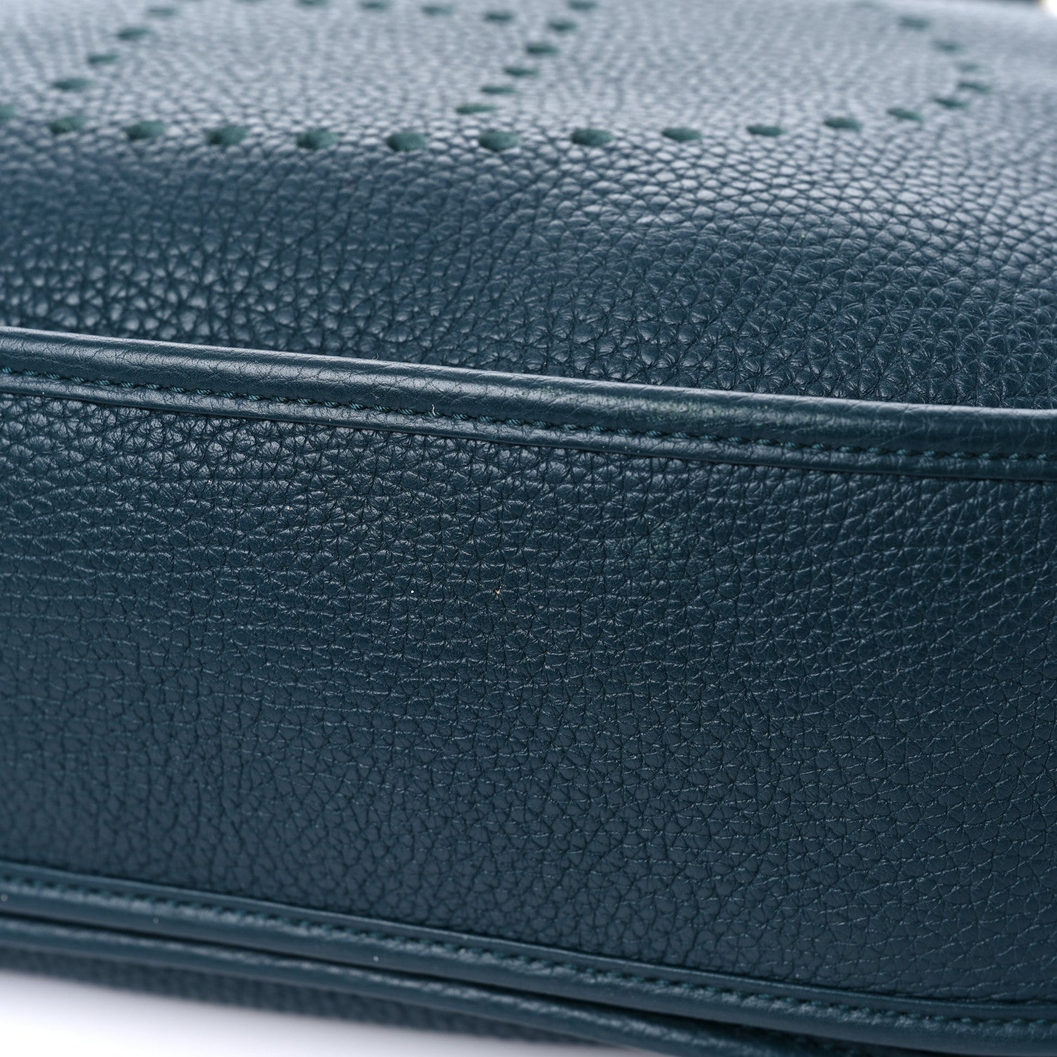 Hermes Taurillon Clemence Evelyne III GM Vert Cypress 11 of 12