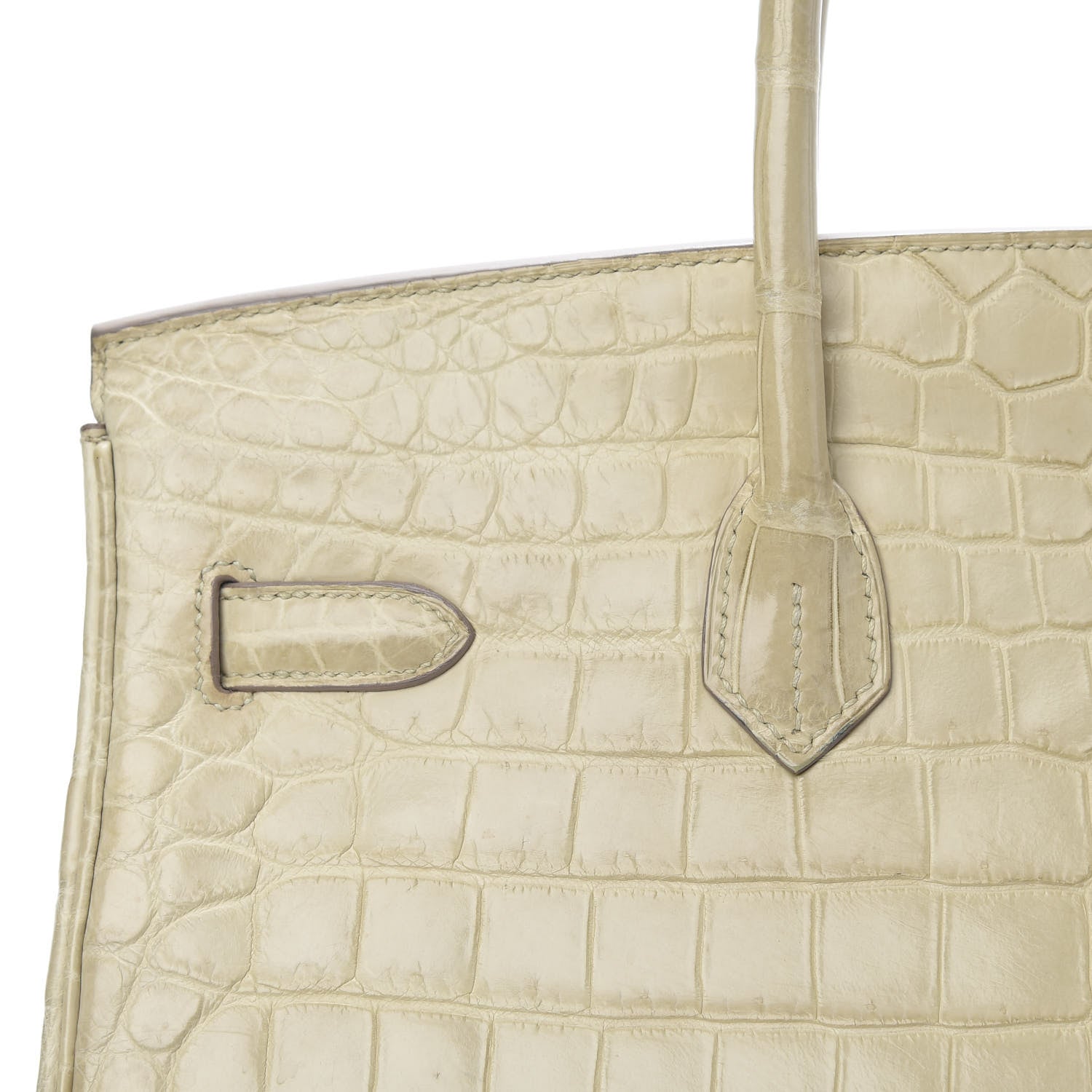 Hermes Matte Niloticus Crocodile Birkin 35 Beton 9 of 39