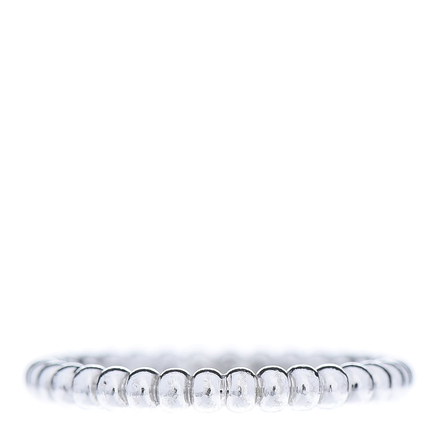 Van Cleef & Arpels 18K White Gold Small Perlee Ring 48 4.5 1 of 6