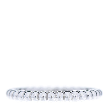 Van Cleef & Arpels 18K White Gold Small Perlee Ring 48 4.5 1 of 6