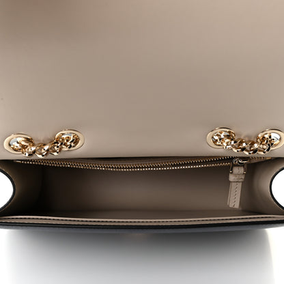 Salvatore Ferragamo Smooth Calfskin Vara Bow Chain Flap Crossbody Blue 5 of 10