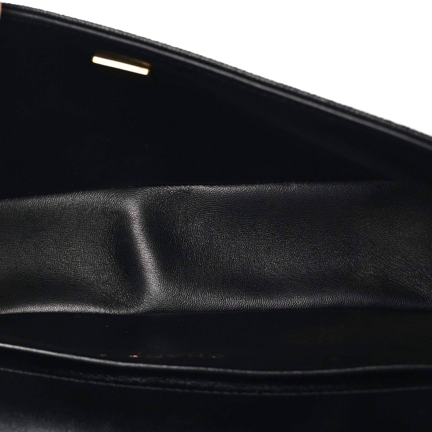 Caviar Chevron Quilted Medium Boy Flap Black