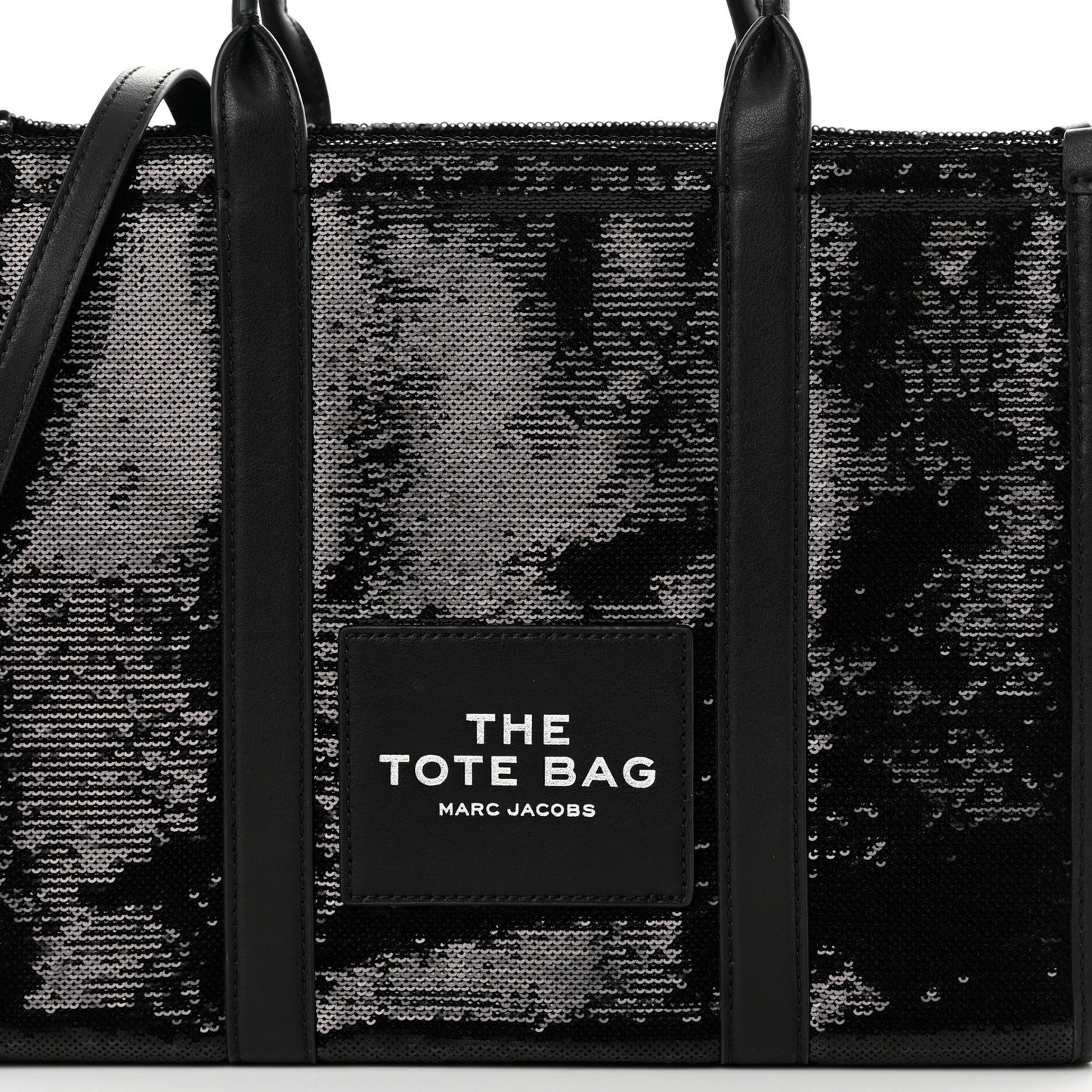 Sequin Medium The Tote Bag Black