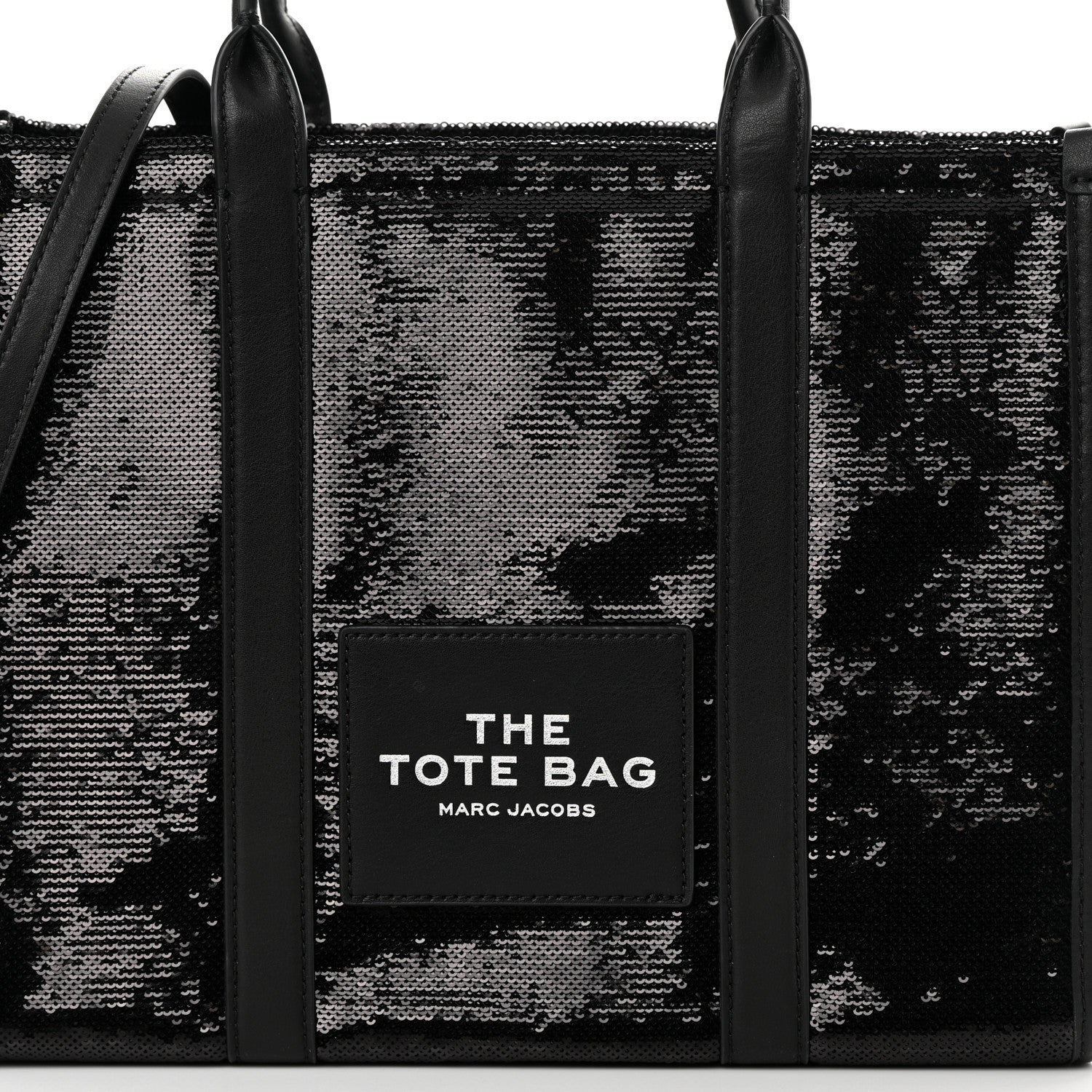 Marc Jacobs Sequin Medium The Tote Bag Black 8 of 13
