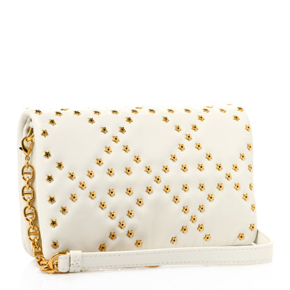 Christian Dior Calfskin Star Motif Macrocannage Mini Caro Bag Latte 2 of 9