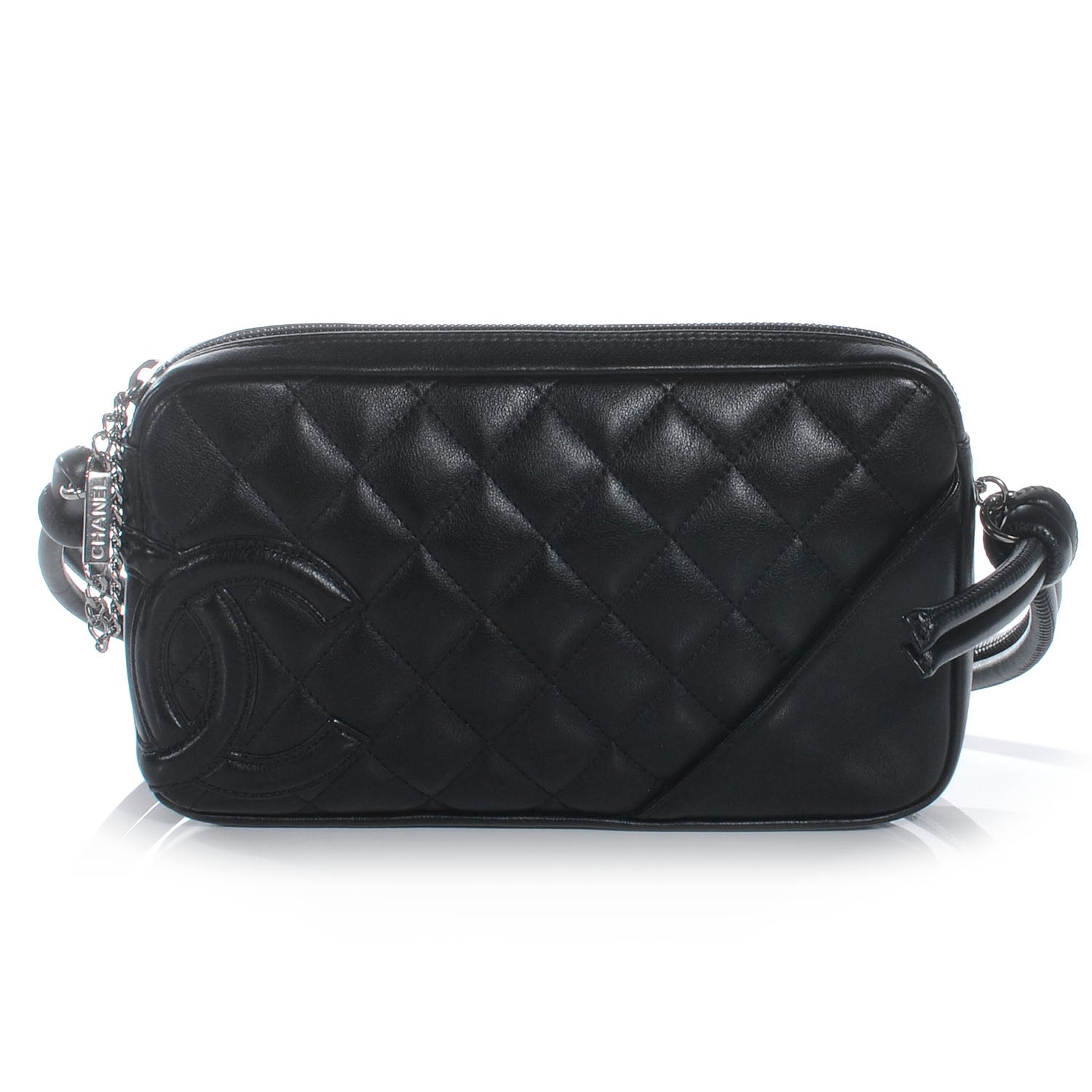 Chanel Calfskin Quilted Cambon Pochette Black 1 of 7