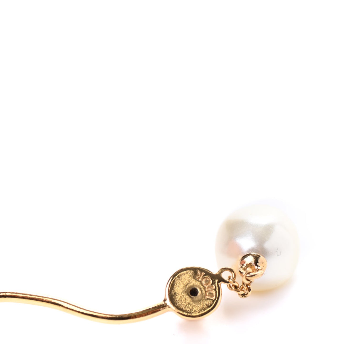 Crystal Pearl Clair D Lune Wrap Around Earring Gold