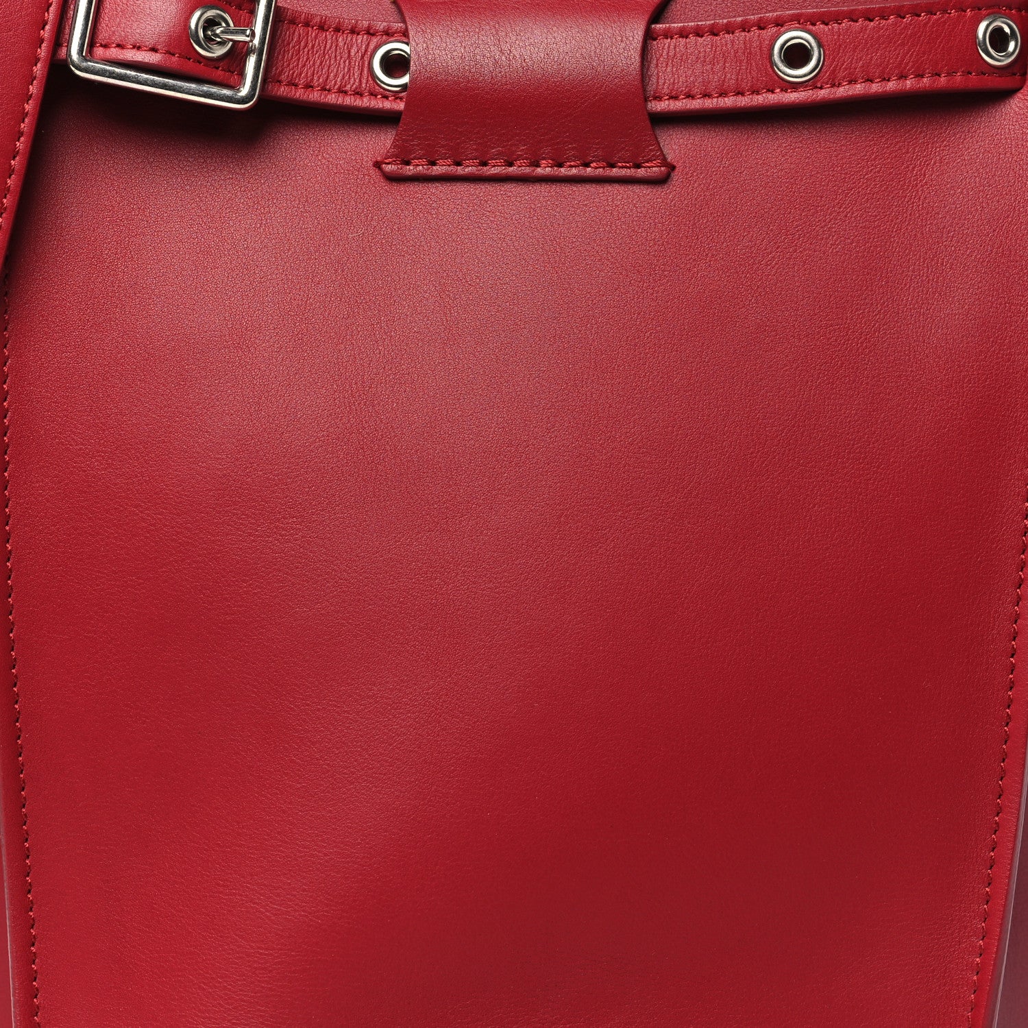 Celine Supple Grained Calfskin Big Bag Bucket Red 8 of 10