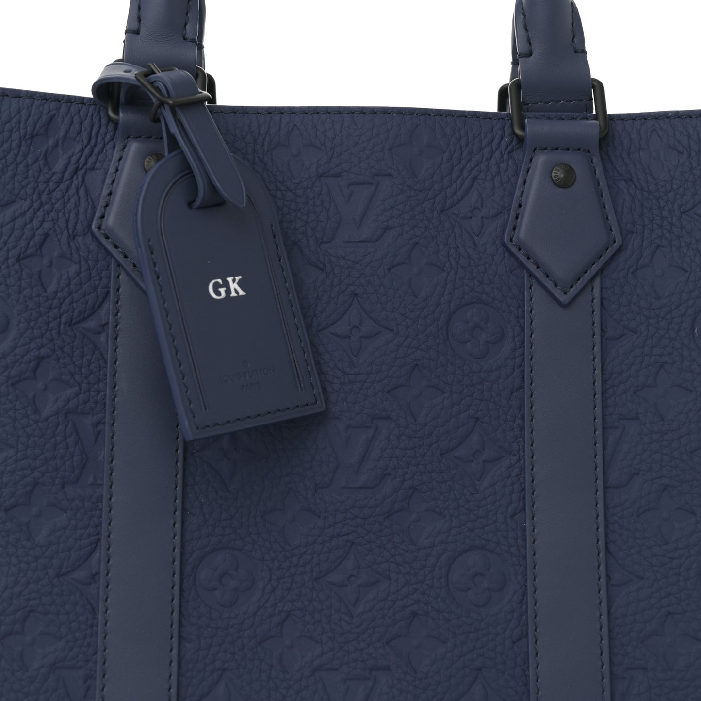 Taurillon Monogram Sac Plat 24H Sapphire
