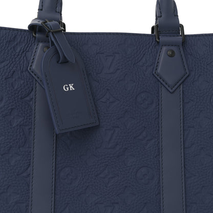 Louis Vuitton Taurillon Monogram Sac Plat 24H Sapphire 7 of 10