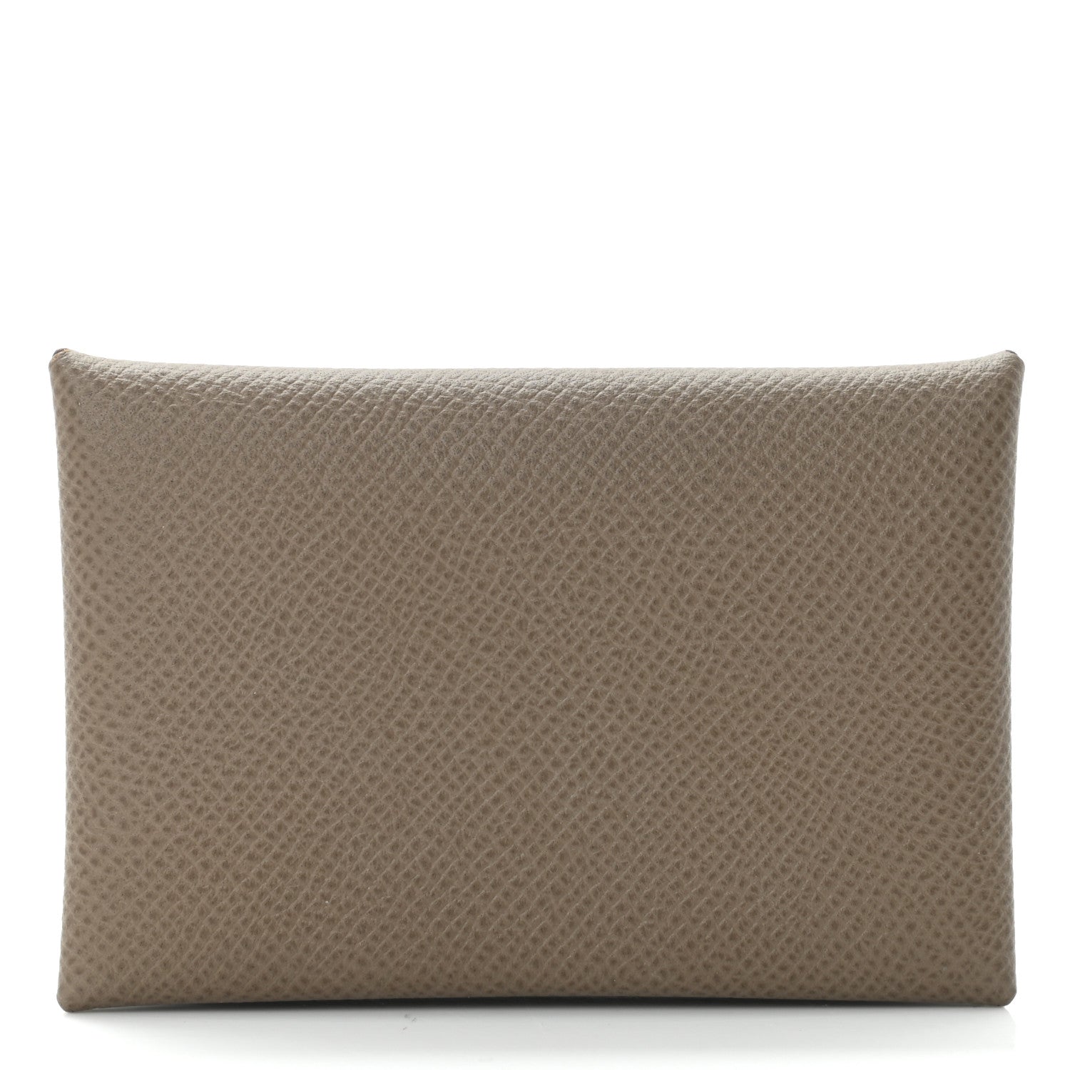 Hermes Epsom Calvi Card Case Etoupe 1 of 10