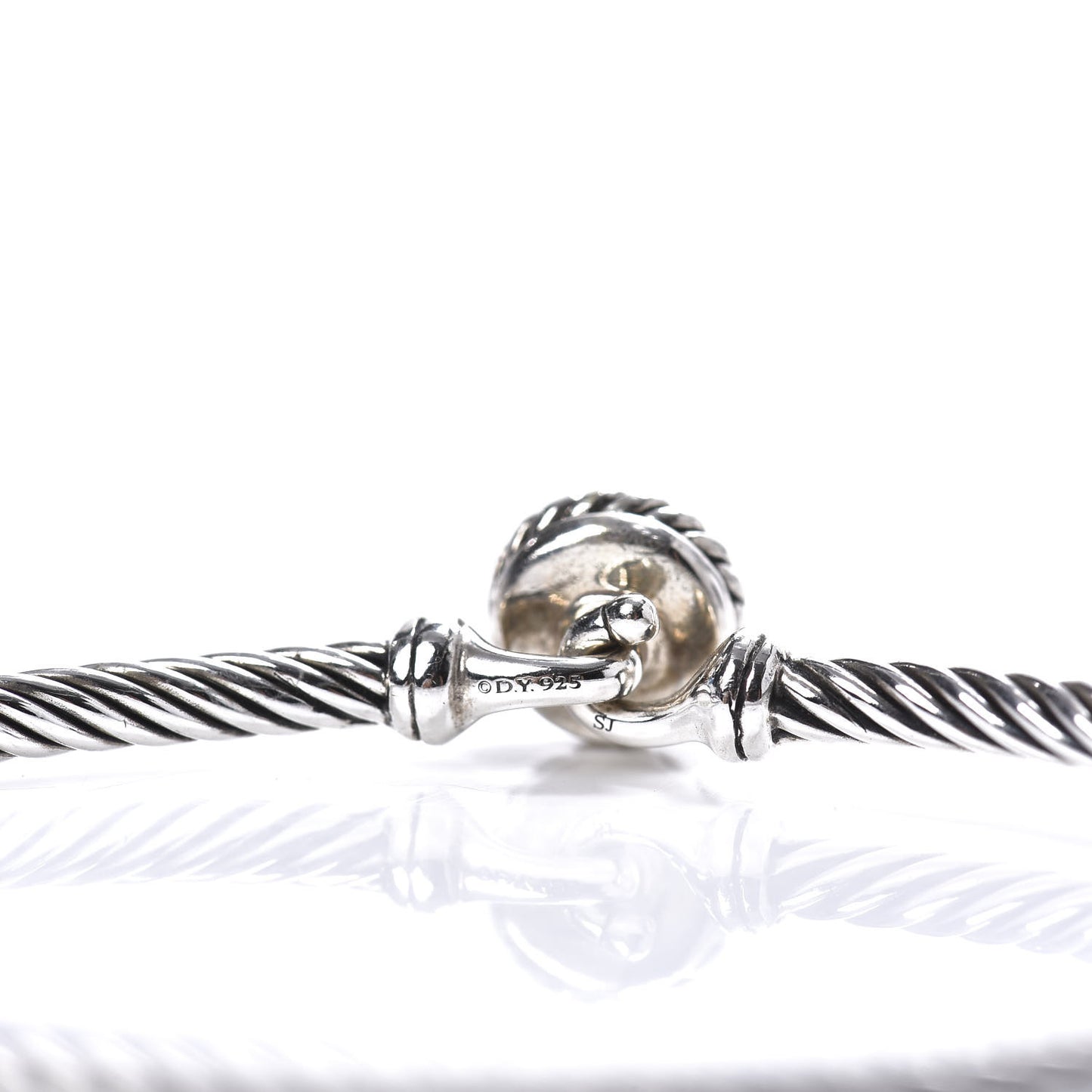Sterling Silver Diamond 3mm Chatelaine Bracelet