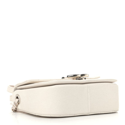 Chanel Grained Calfskin Quilted Small Cuba Top Handle Flap White 3 of 4