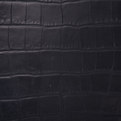 Celine Crocodile Embossed Nubuck Small Belt Cabas Phantom Navy Blue 8 of 12