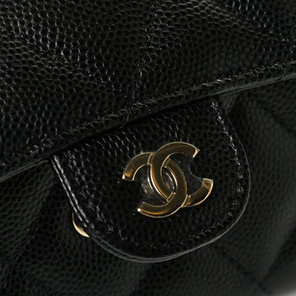 Chanel Caviar Quilted Medium Gusset Flap Wallet Black 5 of 5