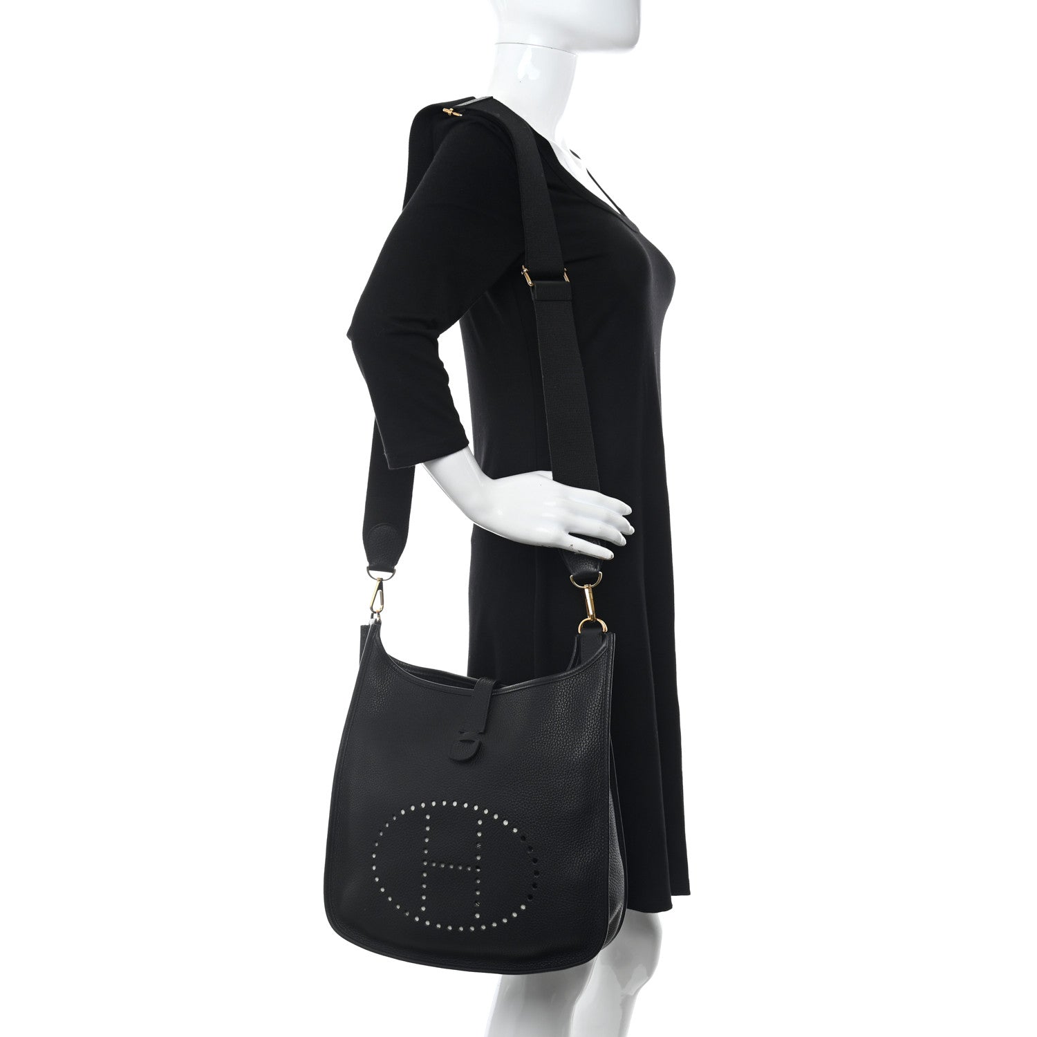 Hermes Togo Evelyne II GM Black 2 of 11