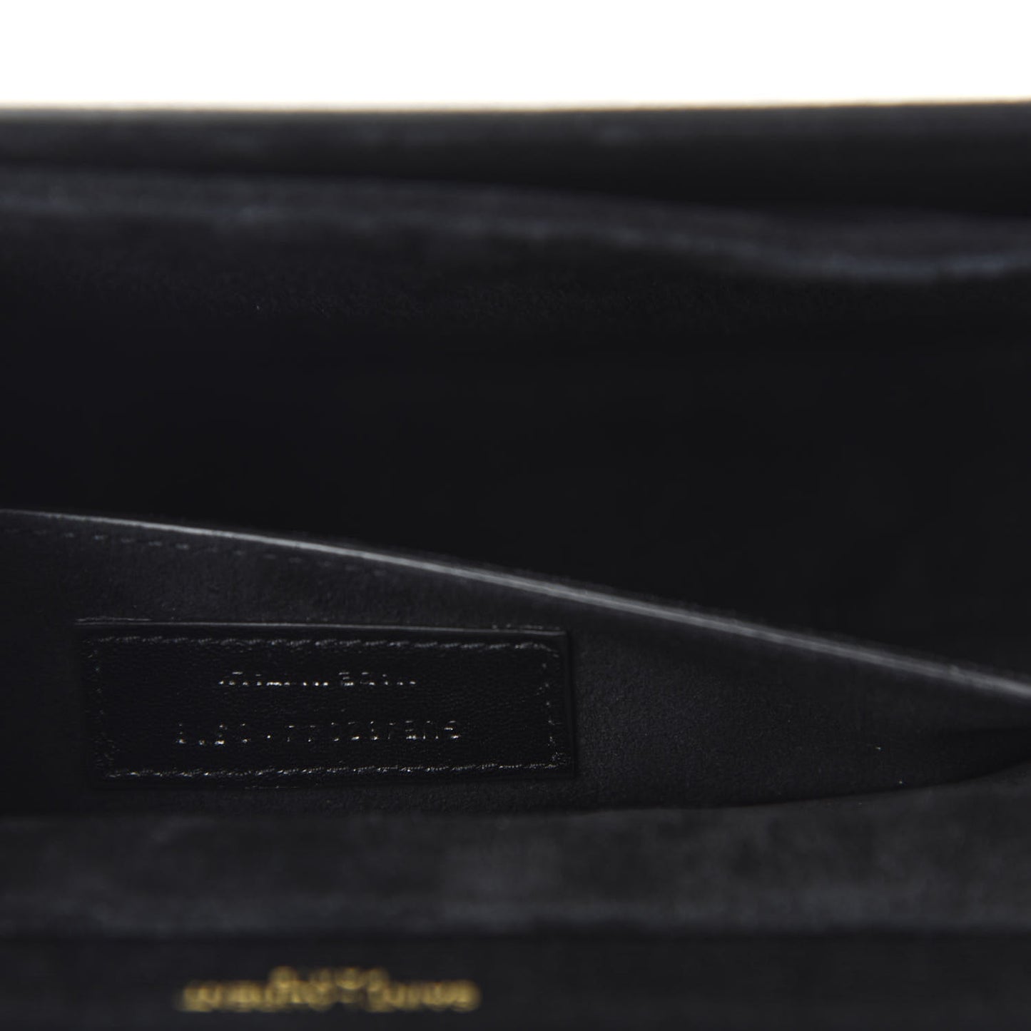 Smooth Calfskin Suede Medium Bellechasse Black Grey
