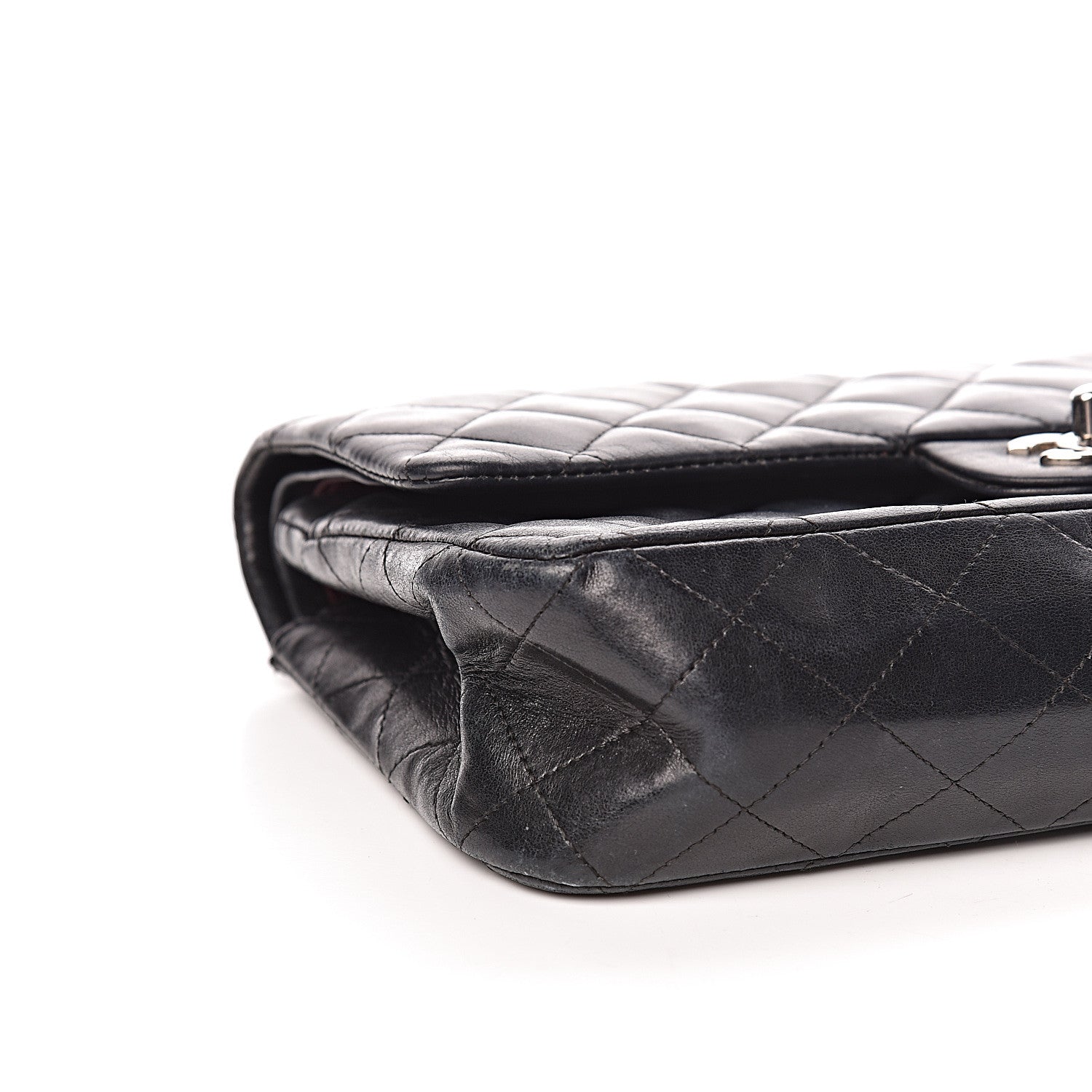 Chanel Lambskin Quilted Medium Double Flap Black 6 of 10