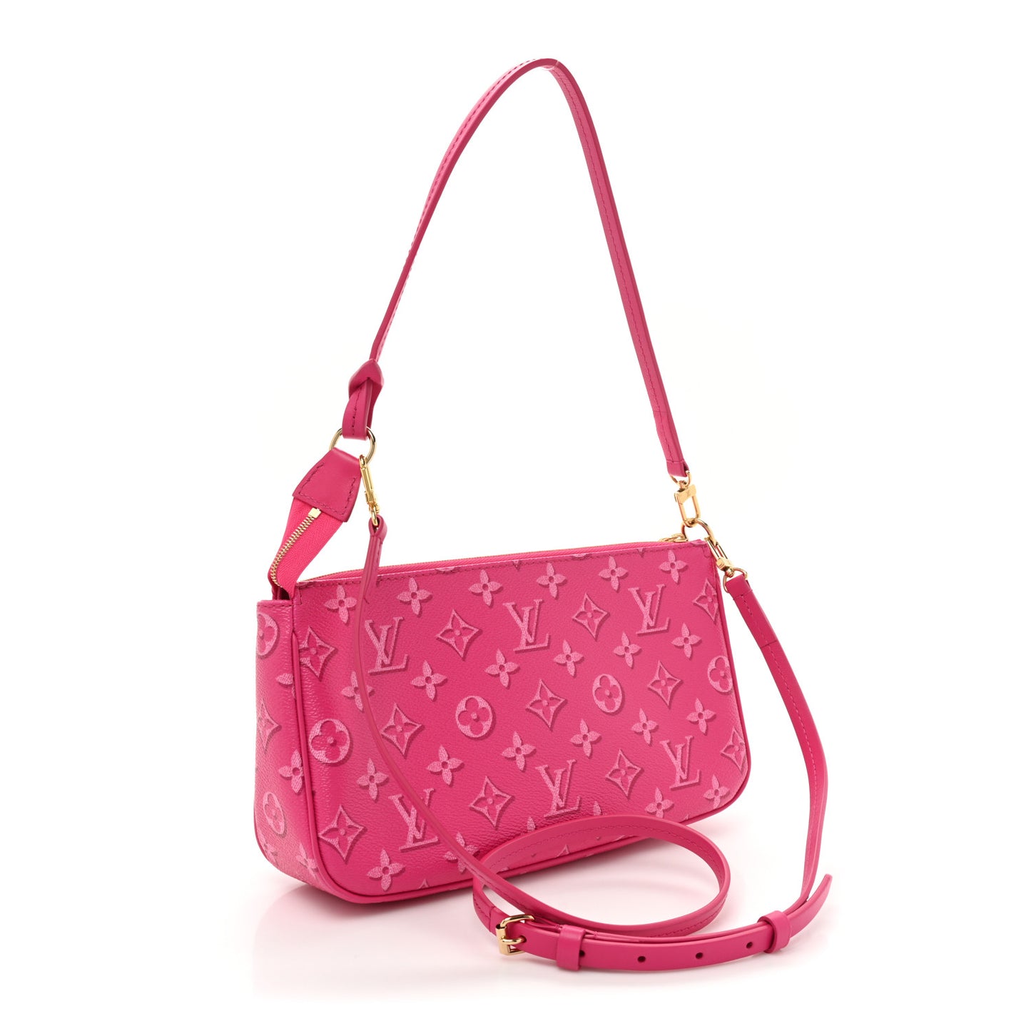 Monogram Fall For You Maxi Multi Pochette Accessories Fuchsia