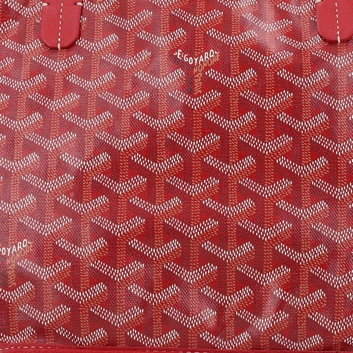 Goyardine Reversible Mini Anjou Red