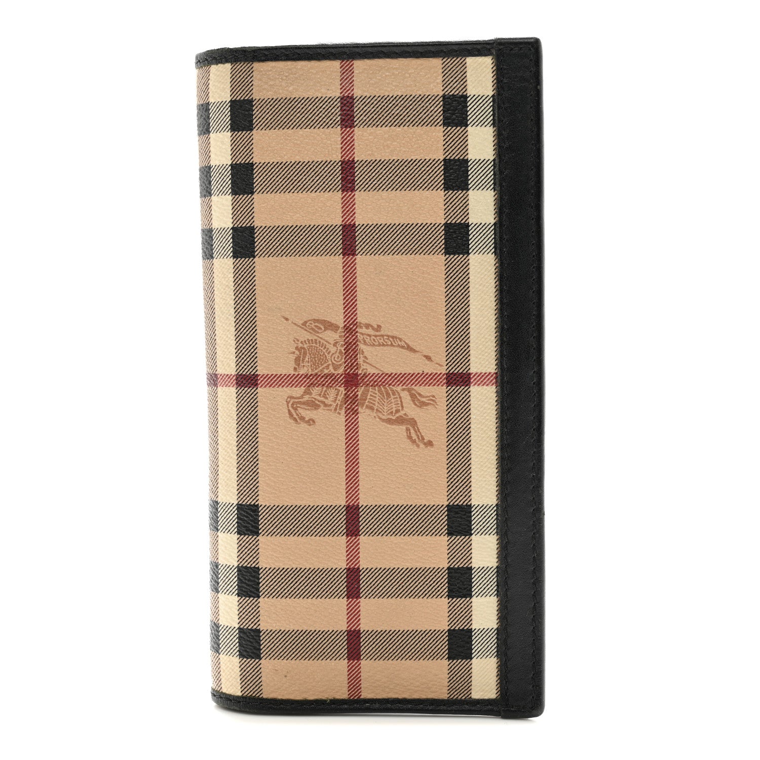 Burberry Haymarket Check Continental Wallet Black 1 of 12