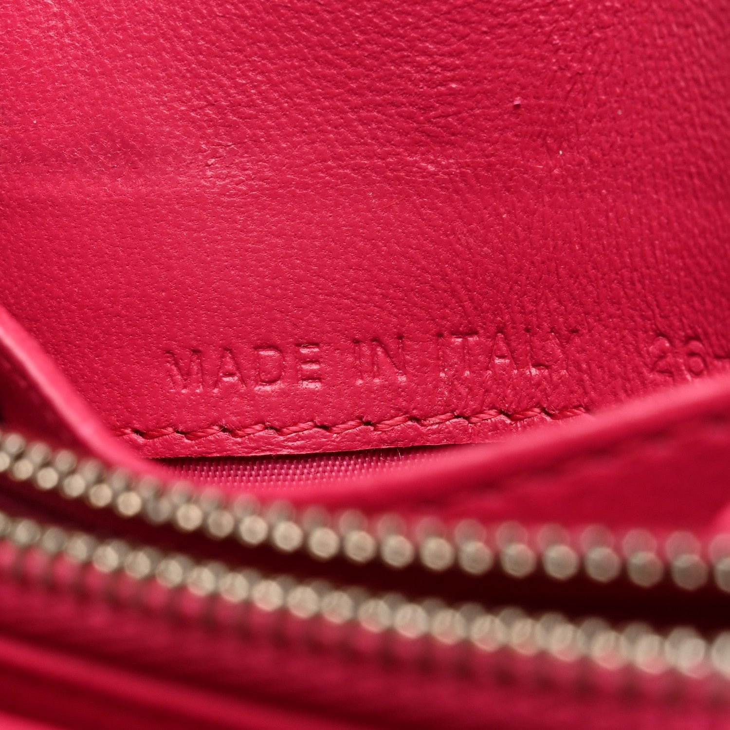 Christian Dior Calfskin Cannage Diorama Nomadene Wallet Fuchsia 7 of 18