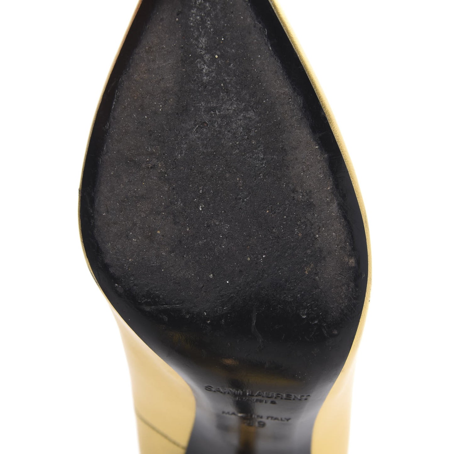 Calfskin Opyum 100 Pumps 39 Gold