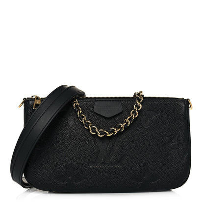 Louis Vuitton Empreinte Monogram Giant Multi Pochette Accessories Large Pochette Black 1 of 11