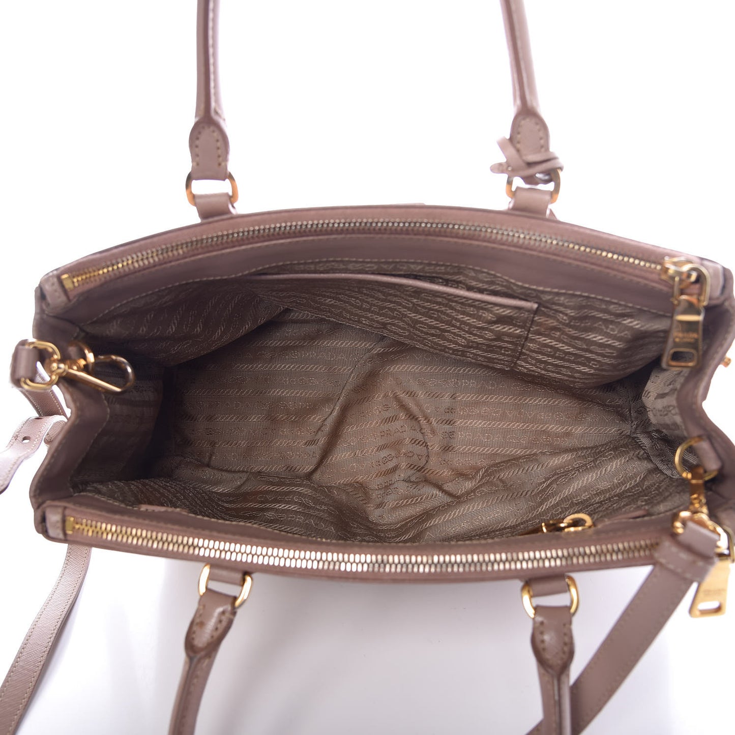 Saffiano Small Galleria Double Zip Tote Cammeo