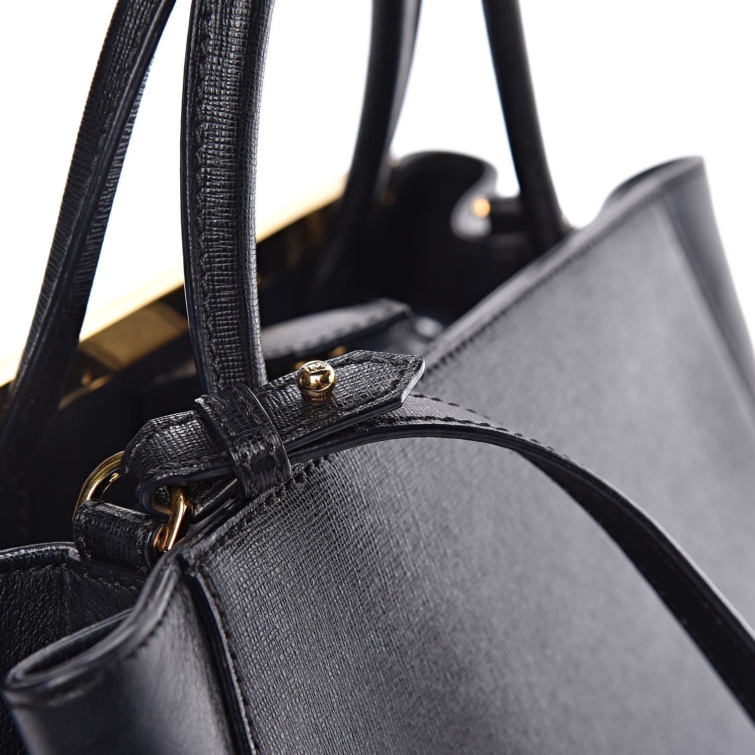 Fendi Vitello Elite Petite 2Jours Tote Black 10 of 13