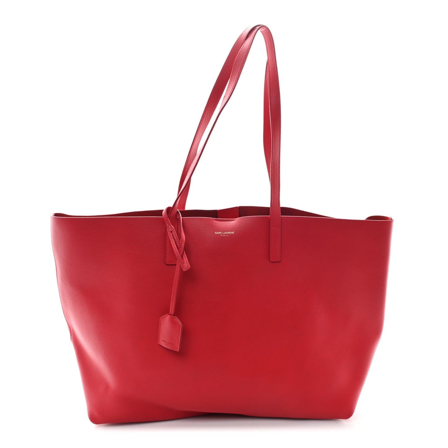 Calfskin Large Shopping Tote Rouge Eros