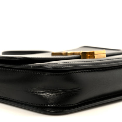 Saint Laurent Box Calfskin Monogram Medium Solferino Satchel Black 10 of 11
