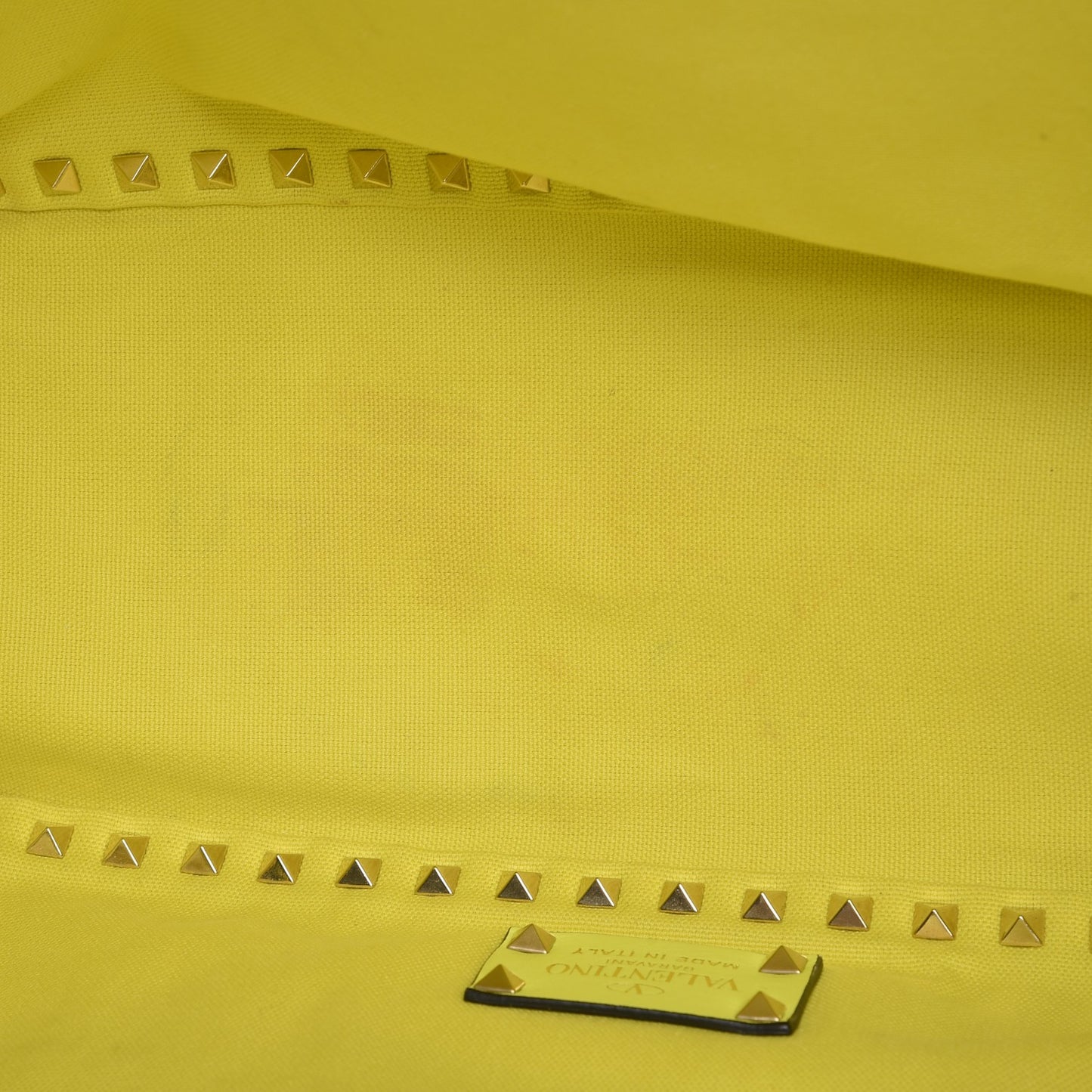 Canvas Large Rockstud Reversible Tote Pink Yellow