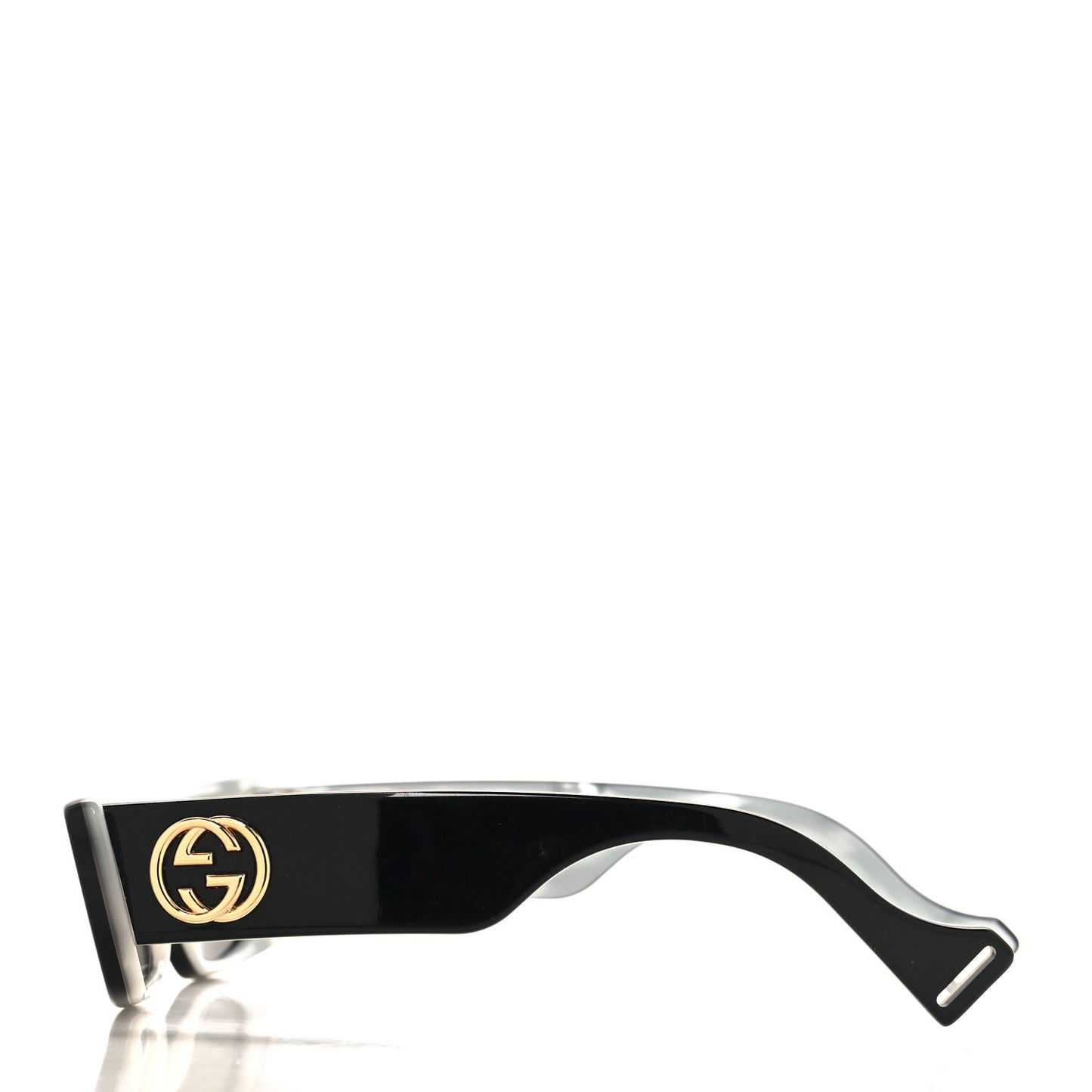 Acetate Rectangular Sunglasses GG0516S Black